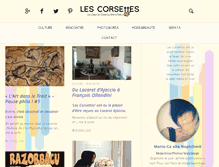 Tablet Screenshot of lescorsettes.com